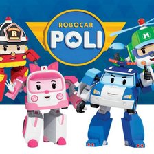 Схема вышивки «Полли Робокар и его команда»