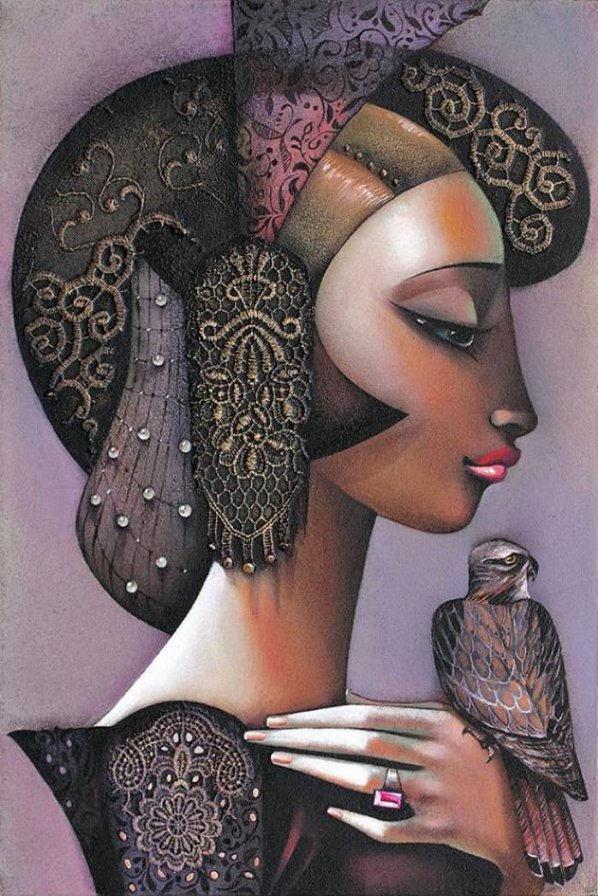 профиль - романтика, портрет, девушка - оригинал