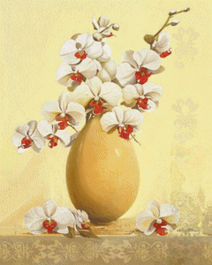 орхидея в вазе - орхидея - предпросмотр