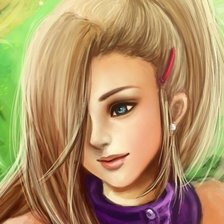 Схема вышивки «девушка»