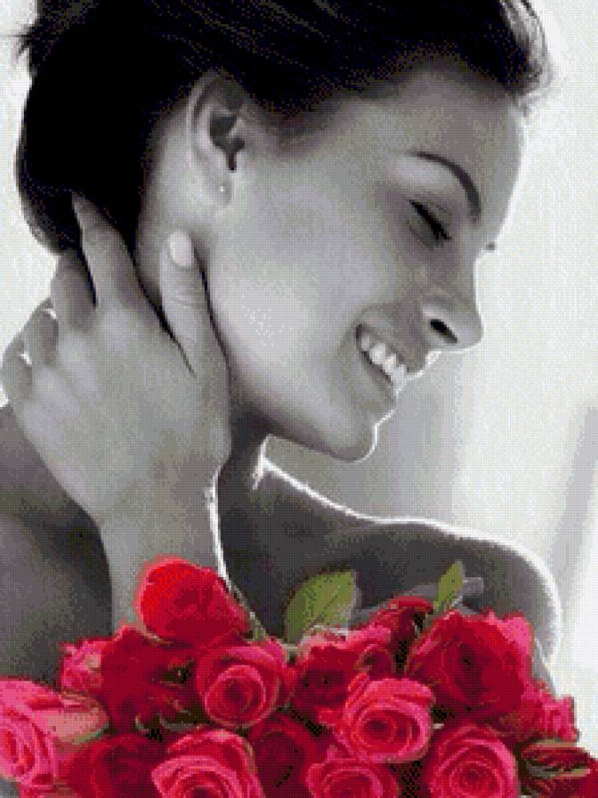 Девушка - розы, девушка, цветы, люди - предпросмотр