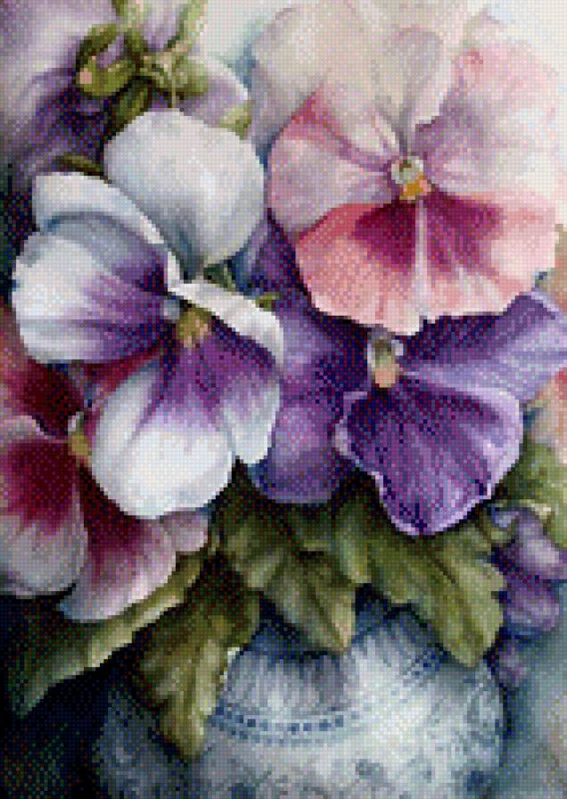 цветочная акварель 2 - цветы - предпросмотр