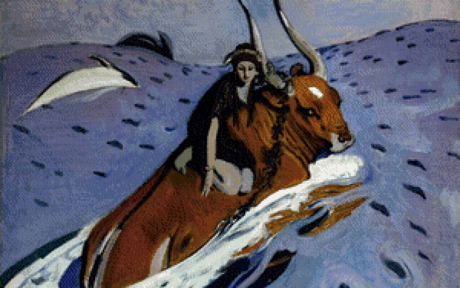 похищение Европы - серов, европа, живопись - предпросмотр