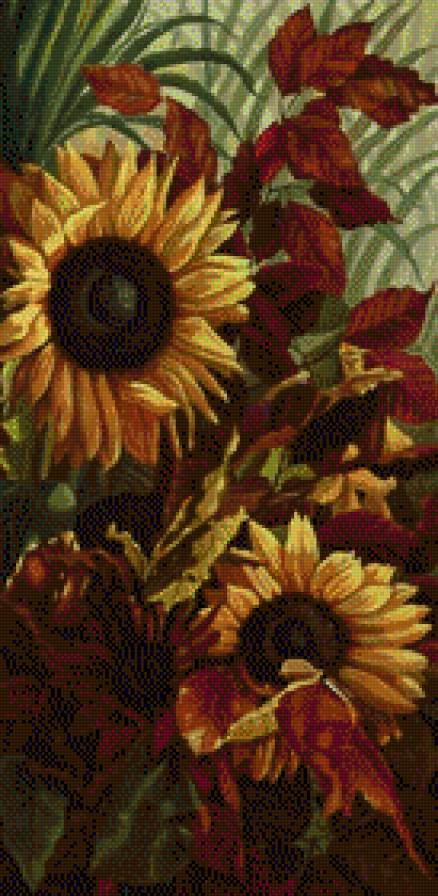 Mural Girasoles parte izquierda - предпросмотр