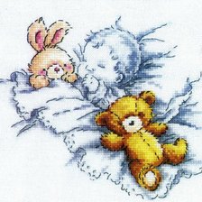 Схема вышивки «Мой ребёнок спит»