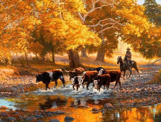 La manada atraves del rio - оригинал