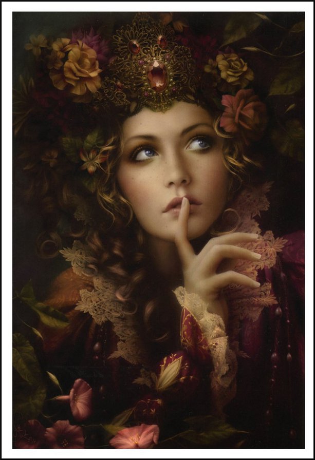 лесная нимфа - сюжет, девушка - оригинал