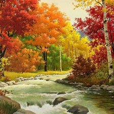 Схема вышивки «осень»