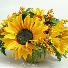Схема вышивки «подсолнухи»