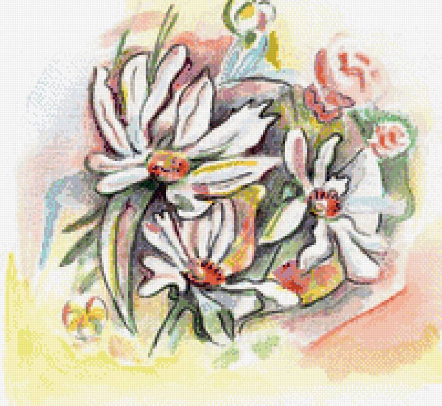 цветы - живопись - предпросмотр