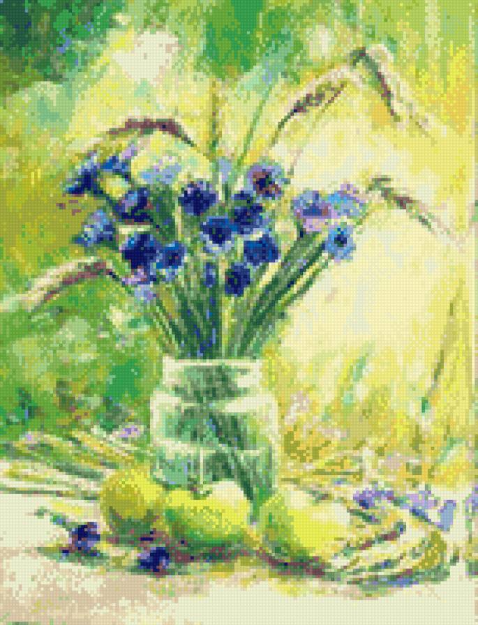 Букет полевых цветов - цветы, натюрморт, букет - предпросмотр