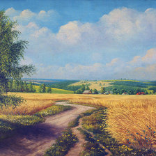 Схема вышивки «пейзаж»