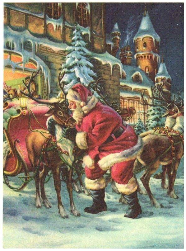 PAPA NOEL y su trineo - оригинал