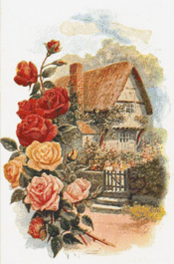 цветочный домик - дворики - предпросмотр