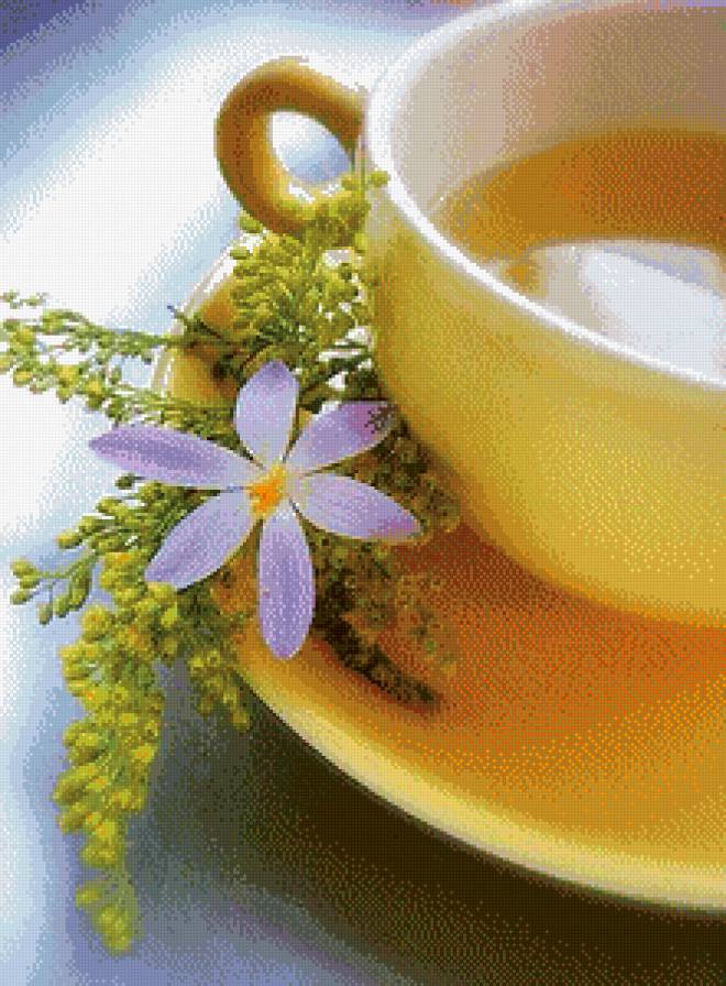 Утро - утро, цветы, чай - предпросмотр