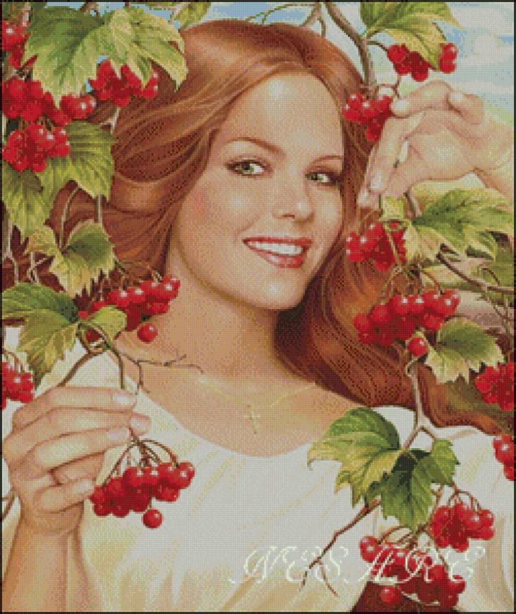 серия ,,женщины" - женщина.цветы - предпросмотр