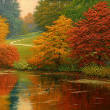 Схема вышивки «Осень Чарльза Уайта»