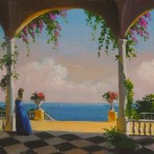 Схема вышивки «пейзаж»