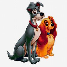 Схема вышивки «собаки»