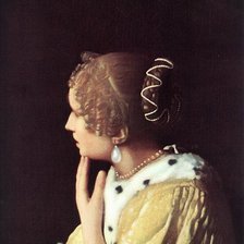 Схема вышивки «Портрет . Ян Вермеер.»