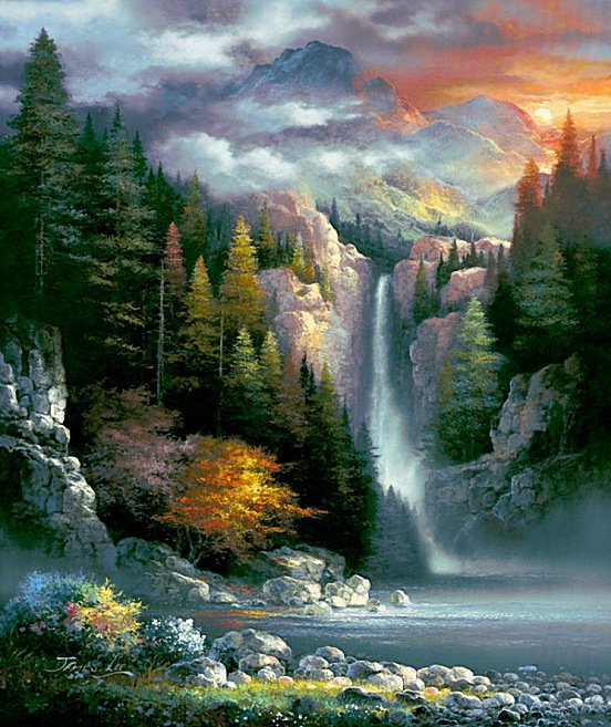 водопад - оригинал