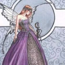 Схема вышивки «hada vestido lila»