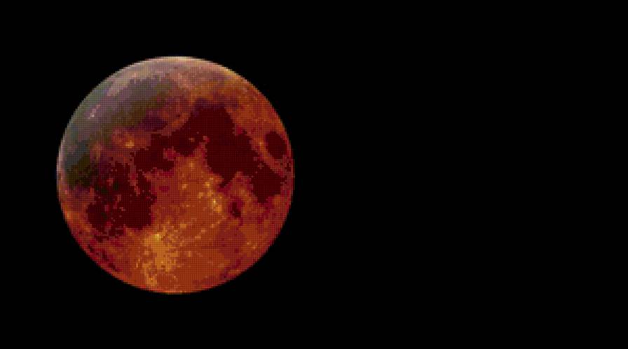 Космос. Кровавая луна - затмение, луна, космос, спутник - предпросмотр