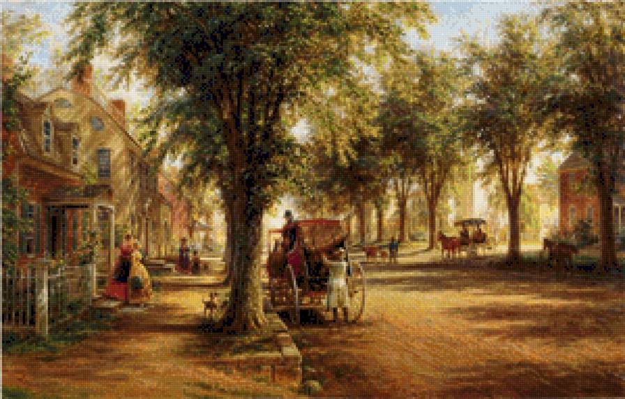 возвращение домой - люди, дома, город - предпросмотр