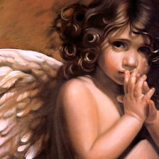 Схема вышивки «ангел»