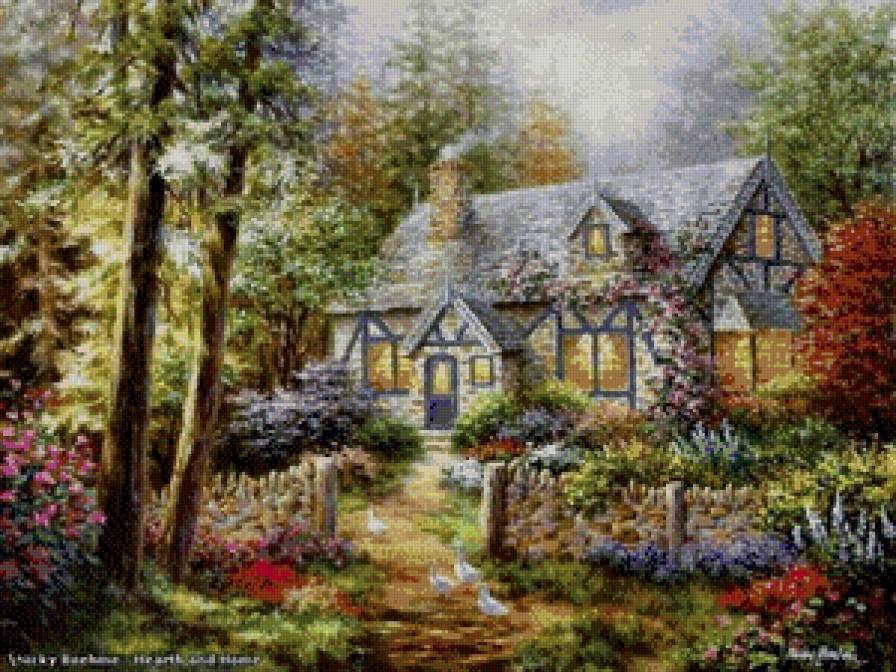 домик на лесной опушке - предпросмотр