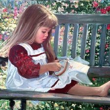 Схема вышивки «маленькая вышивальщица»