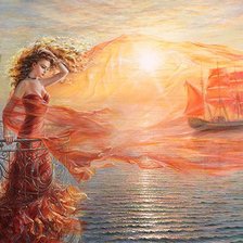 Схема вышивки «вслед за мечтой»