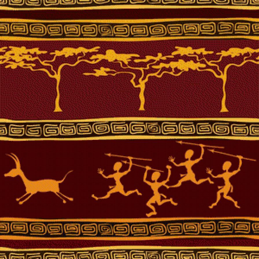 Охота - африка, этнос, охота, баобабы - предпросмотр