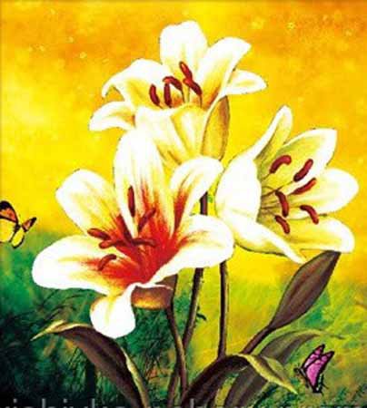 цветы и бабочки 2 - цветы, бабочки - оригинал