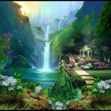 Схема вышивки «ninfa bosque»