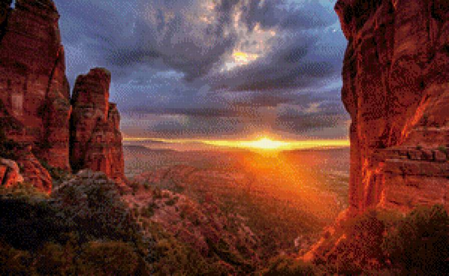 каньон - пейзаж, горы - предпросмотр