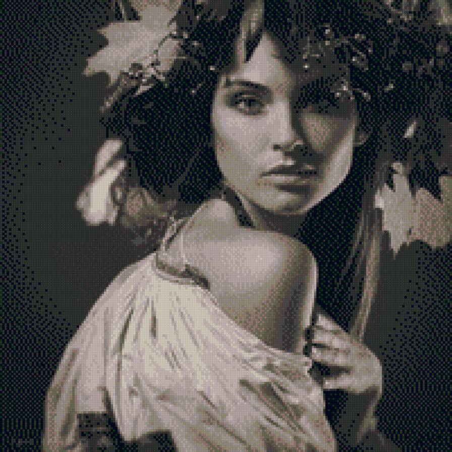 «девушка» - люди, монохром, портрет, женщина, девушки, черно-белое - предпросмотр