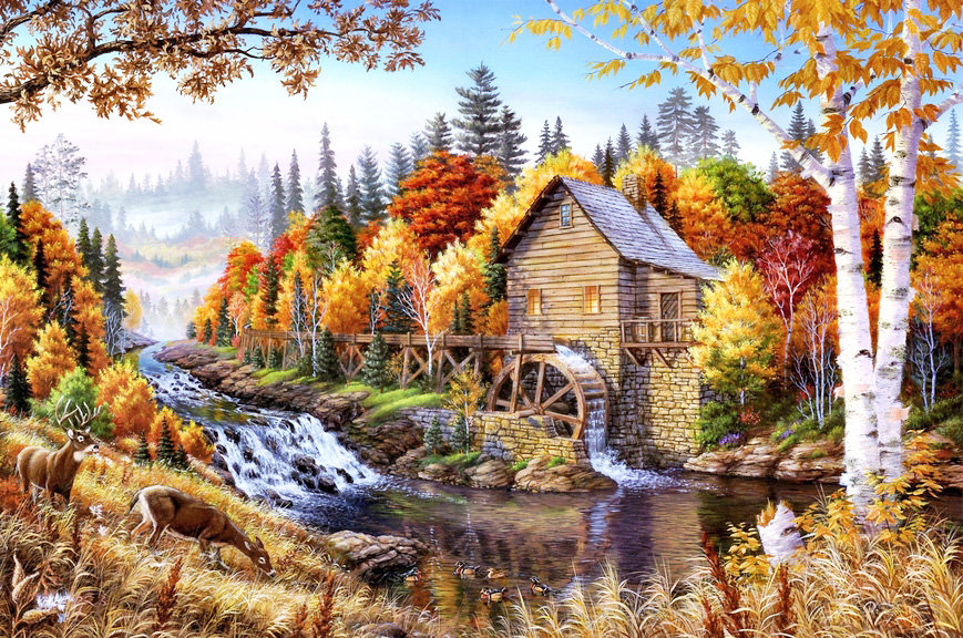 осень береза - оригинал