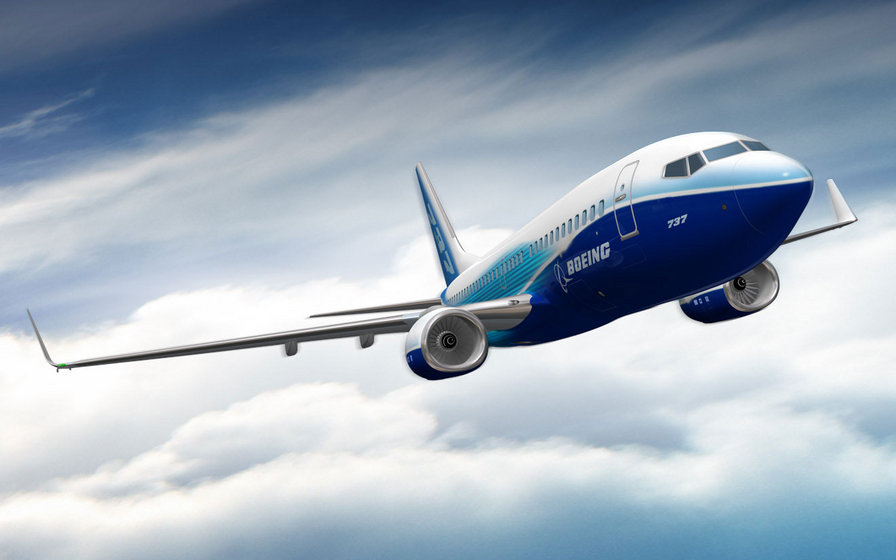 Боинг-737 - самолет, авиация, небо, боинг - оригинал