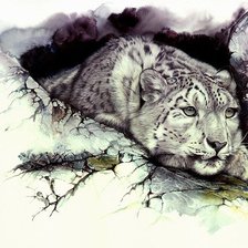 Схема вышивки «Барс»