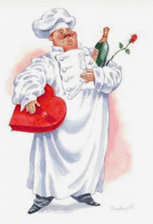 важный повар - для кухни - предпросмотр