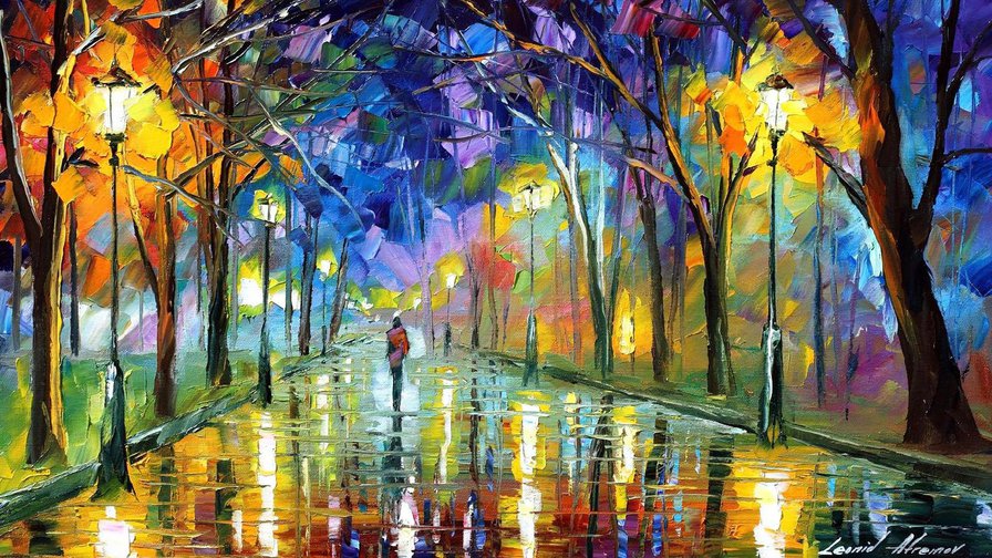 Леонд А., коллекция Осень -1. - леонид афремов, коллекция осень - оригинал