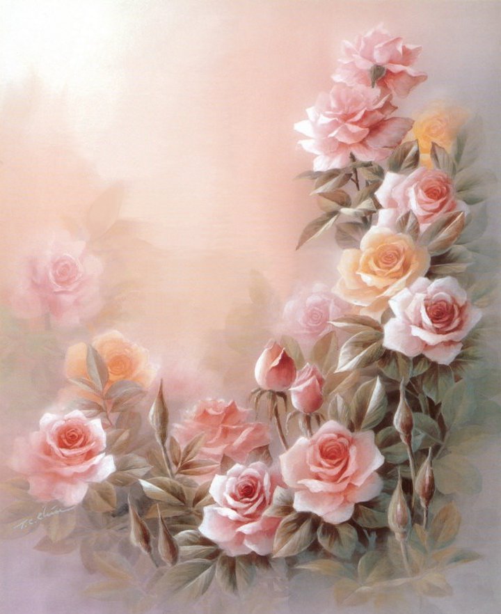 нежные розы - цветы - оригинал