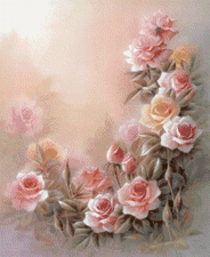 нежные розы - цветы - предпросмотр