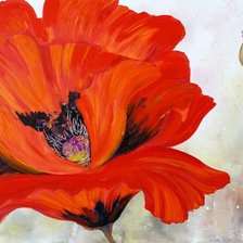 Схема вышивки «маки»