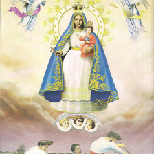 Схема вышивки «Virgen de la Caridad del Cobre-Cuba»