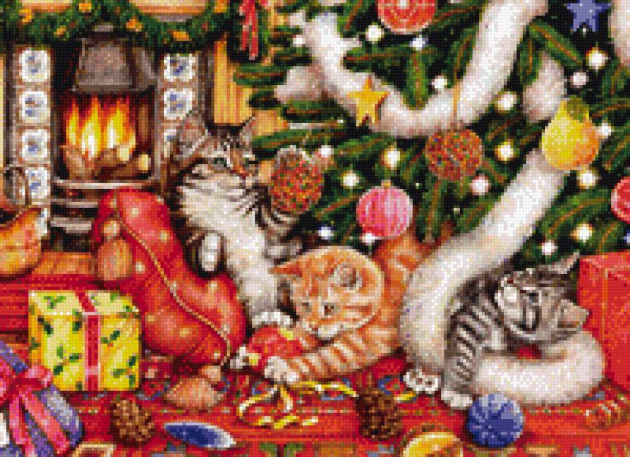 2325521823 - коты, новый год - предпросмотр