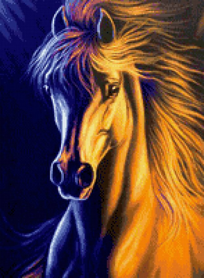 Конь золотой - животное, конь - предпросмотр