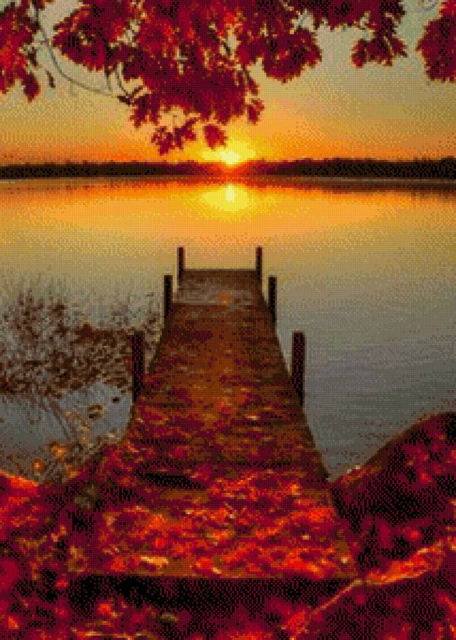 закат - закат, осень - предпросмотр