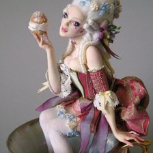 Оригинал схемы вышивки «фарфоровая кукла» (№1031007)